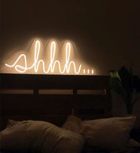 Load image into Gallery viewer, Shhh led neon sign, shhh neon sign, shhh led neon sign
