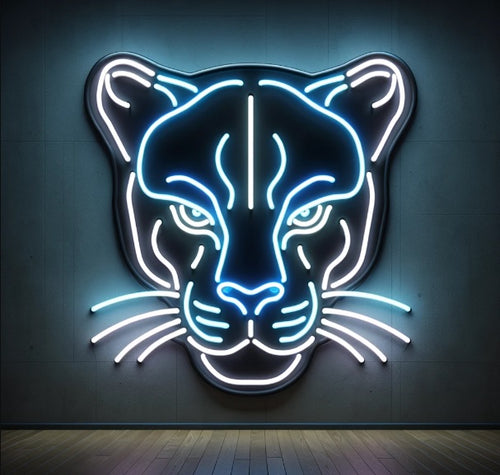 Panther cat neon sign