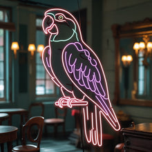 Load image into Gallery viewer, Macaw Parrot neon sign, Colorful Parrot neon sign, Jungle Parrot neon sign Multicolor
