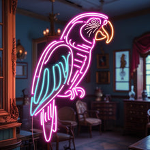 Load image into Gallery viewer, Cockatoo neon sign, Parrot Bird neon sign, Tropical Bird neon sign Multicolor
