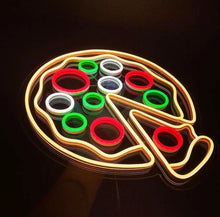 Load image into Gallery viewer, Pizza neon sign, Pizza neon light, Pizza led sign, Pizza wall decor, Pizza wall art, Food neon sign, Pizzeria sign, Italian neon sign
