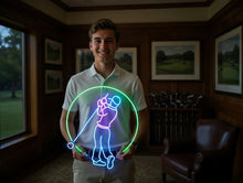 Load image into Gallery viewer, Golf Player Neon Sign, Golfer Swing Neon Sign, Country Club Neon Sign
