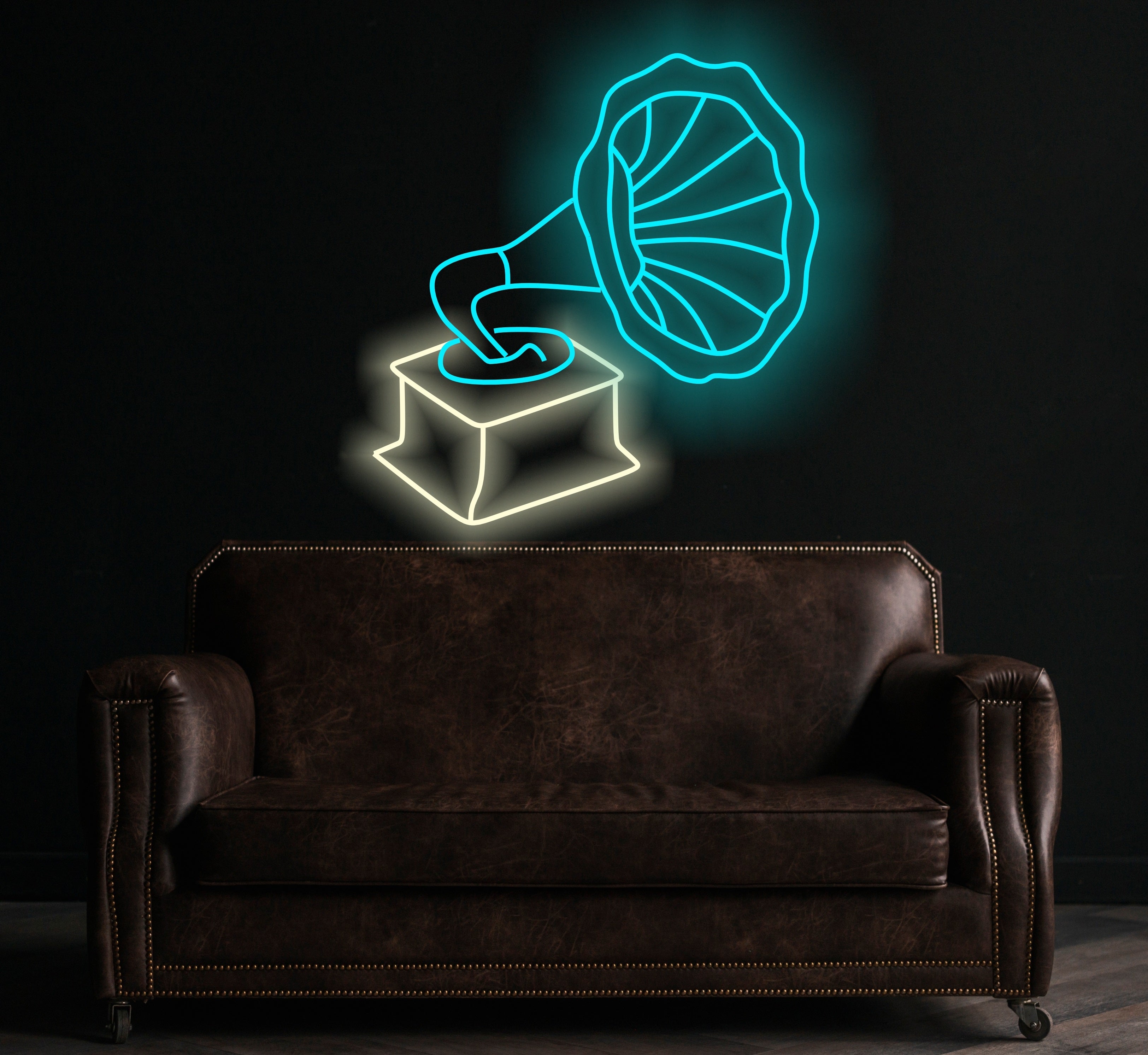Gamaphone Sign Patephone neon sign, gramophone neon sign, phonograph neon sign – Ooh neon