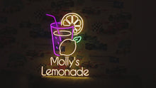 Load and play video in Gallery viewer, Lemonade Neon Sign – Lemon Drink Neon Light for Bar, Kitchen, Cafe or Summer Decor
