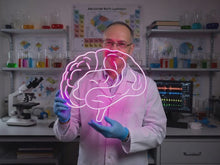 Load and play video in Gallery viewer, Human Brain neon sign, Brain Anatomy neon sign, Thinking Brain neon sign
