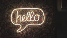 Load and play video in Gallery viewer, Hello neon sign, hello led light sign
