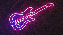 Load and play video in Gallery viewer, Guitar Neon Sign , Guitar Gifts neon sign, rock music Neon Sign, rock n roll Neon Sign, Music Lover Gift, Guitarist Gifts
