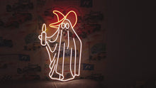 Load and play video in Gallery viewer, Halloween Ghost neon sign, Ghost Holding A Candle neon sign, Neon sign with Ghost for Halloween, Spooky Ghost neon light,Ghost LED neon sign

