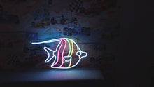 Load and play video in Gallery viewer, Fish neon sign, Neon fish sign, Neon tropical fish sign, Tropical fish LED sign, Tropical fish neon light, Custom neon fish sign, Tropical fish neon art
