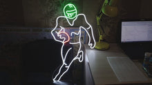 Load and play video in Gallery viewer, American Football player Neon Sign, American Football Player LED Neon Sign, football player led decor, football neon sign, Sport led neon sign Decor for kids room
