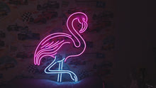 Load and play video in Gallery viewer, Flamingo neon light, neon flamingo light, flamingo neon sign, pink flamingo neon sign, flamingo LED neon light, flamingo shaped neon light, flamingo neon wall sign, flamingo neon decor, flamingo light up sign
