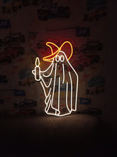 Load image into Gallery viewer, Halloween Ghost neon sign, Ghost Holding A Candle neon sign, Neon sign with Ghost for Halloween, Spooky Ghost neon light,Ghost LED neon sign
