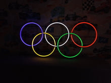 Load image into Gallery viewer, Sport neon sign, Olympic rings neon sign, olympic games neon sign
