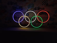 Load image into Gallery viewer, Sport neon sign, Olympic rings neon sign, olympic games neon sign
