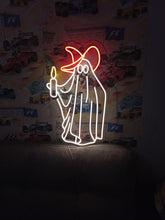 Load image into Gallery viewer, Halloween Ghost neon sign, Ghost Holding A Candle neon sign, Neon sign with Ghost for Halloween, Spooky Ghost neon light,Ghost LED neon sign
