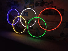 Load image into Gallery viewer, Sport neon sign, Olympic rings neon sign, olympic games neon sign
