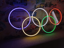 Load image into Gallery viewer, Sport neon sign, Olympic rings neon sign, olympic games neon sign
