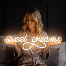 Load image into Gallery viewer, Sweet Dreams Neon Sign, Sweet Dreams Light Sign white
