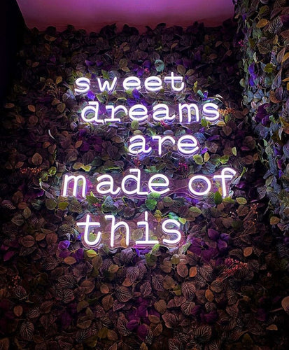Sweet dreams are made of this Neon Sign Custom Wall Decor, Custom Led Sign Home Decor, Neon Light Dorm Room Decor, Led Lights Personalized Gifts