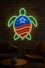 Load image into Gallery viewer, Turtle Neon Sign – Sea Turtle Ocean Theme Neon Light for Beach House, Aquarium or Coastal Decor
