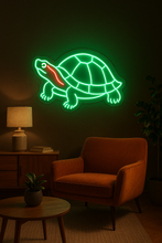 Load image into Gallery viewer, Turtle Neon Sign – Sea Turtle Ocean Theme Neon Light for Beach House, Aquarium or Coastal Decor
