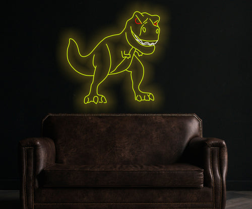 Dinosaur neon sign, Tyrannosaurus led neon light