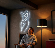 Load image into Gallery viewer, Female body neon sign, woman silhouette - LED Neon Sign, girl body neon sign
