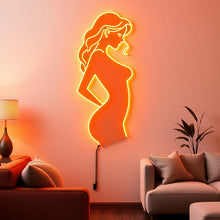 Load image into Gallery viewer, Woman Silhouette Neon Sign, Female Figure Neon Sign, Lady Outline Neon Sign

