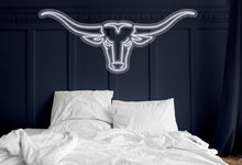 Load image into Gallery viewer, Longhorn Bull neon sign, Bull head led neon, Longhorn head skull light sign,
