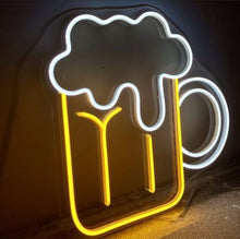 Load image into Gallery viewer, Beer Mug neon sign, neon bar sign, Beer Mug LED Neon Sign, Bar, Pub, Man Cave decor, Beer Lover Gift neon sign
