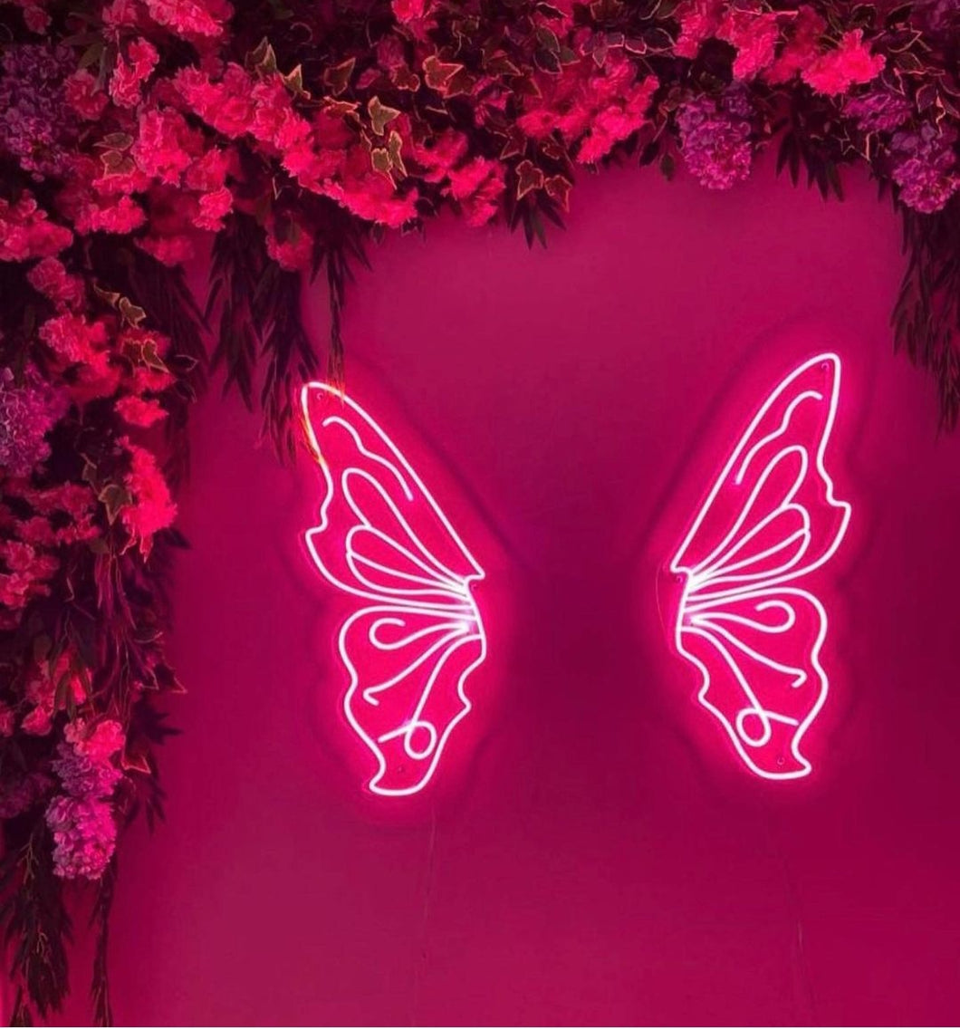 Butterfly Wings Neon Sign, Butterfly Wings Led Sign, Wall Decor, Custom Neon Sign, Best Gifts, Birthday's Gifts, Party Neon Sign
