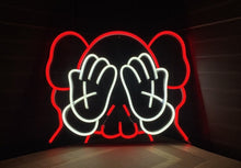 Load image into Gallery viewer, Cute KAWS Anime Scary Clown Neon Sign
