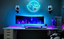 Load image into Gallery viewer, Boo Neon sign |Ghost Neon Light, Japanese Anime neon sign, Super Mario Boo, King Boo Mario boo light
