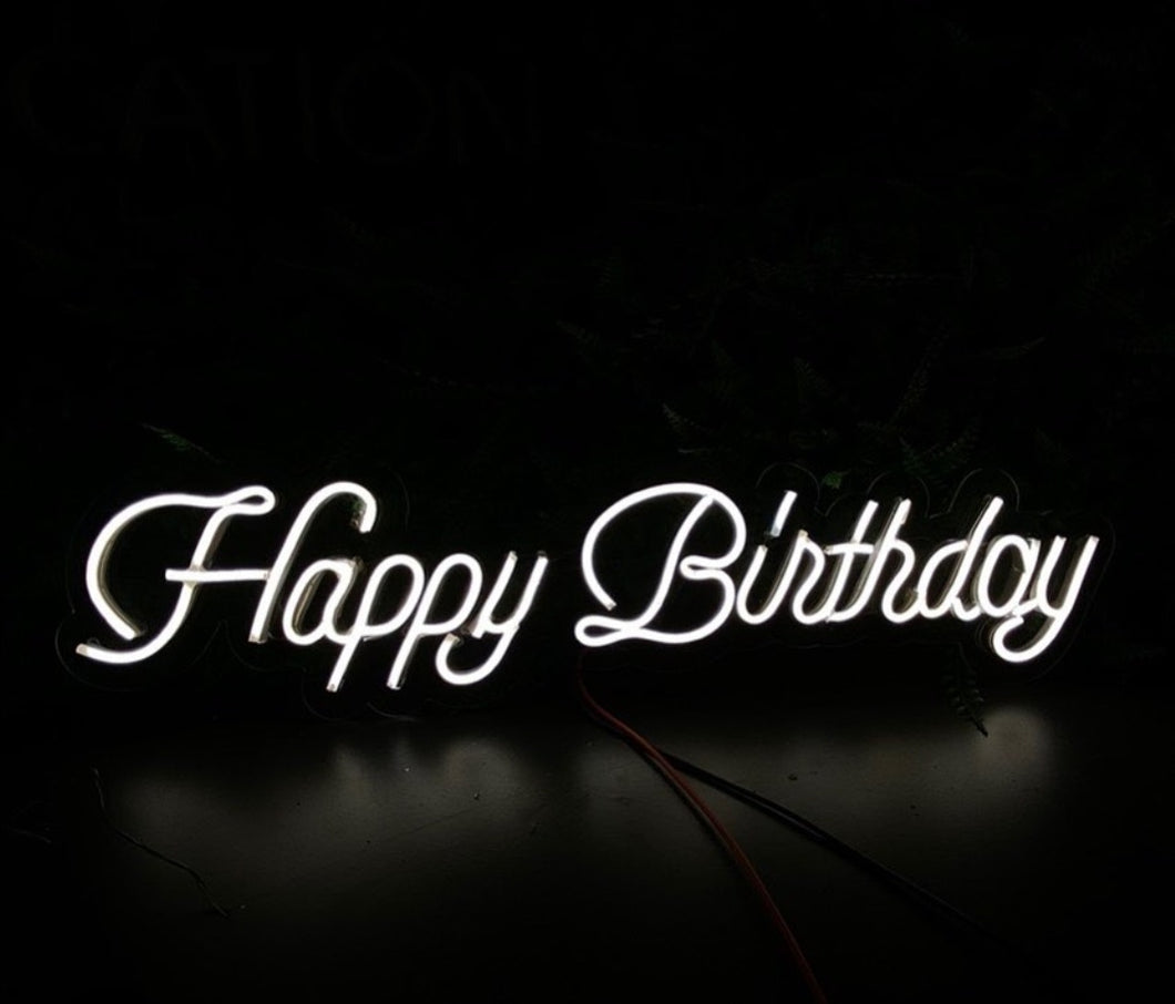 Happy Birthday Neon Sign, Birthday party Neon Sign, Celebratory Birthday Neon Sign, Thrilled Birthday Neon Sign, Jubilant Birthday Neon Sign