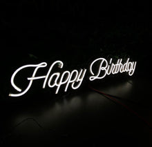 Load image into Gallery viewer, Happy Birthday Neon Sign, Birthday party Neon Sign, Celebratory Birthday Neon Sign, Thrilled Birthday Neon Sign, Jubilant Birthday Neon Sign
