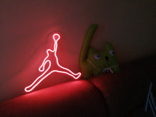 Load image into Gallery viewer, Basketball Player LED ligth neon sign | gaming room led lamp, wall decor, decoration for boys room neonartUA
