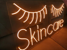 Load image into Gallery viewer, Skincare neon sign, Beauty &amp; Hair Salon Neon sign
