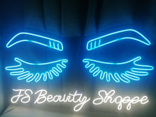 Load image into Gallery viewer, Eyelashes led Neon Sign 

