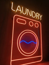 Load image into Gallery viewer, Laundry neon sign, Washing Machine neon sign
