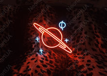 Load image into Gallery viewer, Planet saturn Neon Sign, Saturn Planet neon sign, Planet Galaxy Neon Signs, Space led neon sign, custom Saturn led decor, Space led neon

