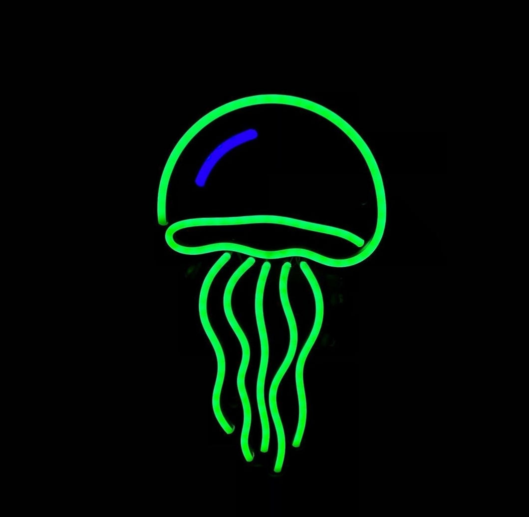 Jellyfish Neon Sign - Jellyfish Led Sign, Neon Wall Sign, Neon Light