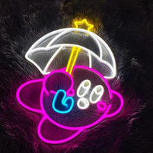 Load image into Gallery viewer, Kirby Anime Neon Sign, Kawaii Anime Kirby Led Neon Sign Light for Kids Bedroom Wall Decor, Elegant Interior Light Up Neon Sign Home Decor
