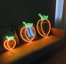 Load image into Gallery viewer, Peach Neon Sign, Fruit Led Sign

