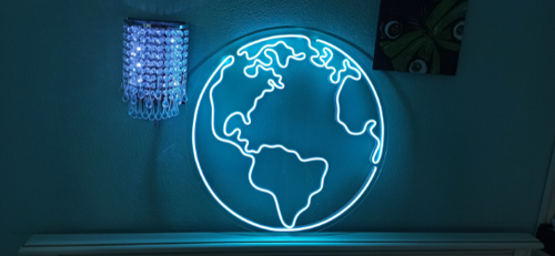 Planet Earth - LED Neon Sign