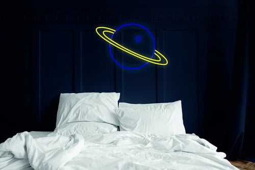 Planet Saturn, Jupiter, Uranus, Neptune neon sign