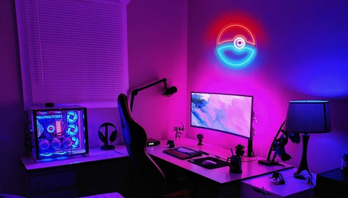 Neon Sign Pokeball 