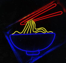Load image into Gallery viewer, Ramen Neon Sign, Japanese Noodle Neon Sign, Noodles - LED Neon Sign, Handmade Ranmen Sign
