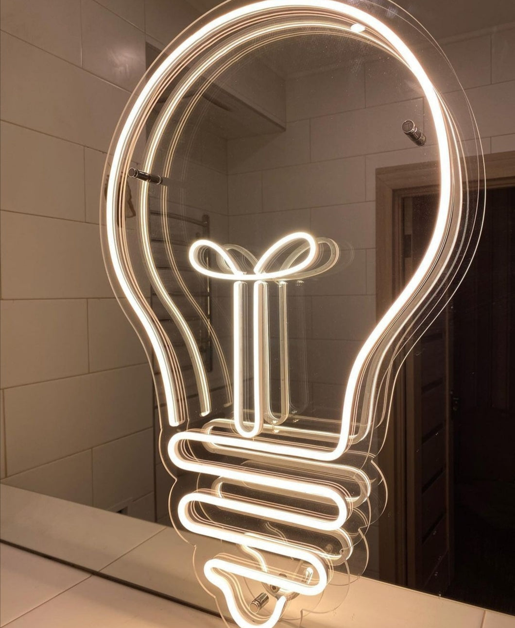  Light Bulb  Led Neon Sign  Lamp Wall Decor Personalise your color, size and control your brightness!
