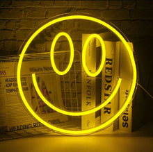 Load image into Gallery viewer, Smile neon sign,Smile neon light,Smile led sign,Smile wall decor,Smile wall art,Neon sign wall decor,Led neon sign
