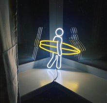 Load image into Gallery viewer, Surfer neon sign, surfing led light, surfboard light sign, surfing man led sign, sport sign

